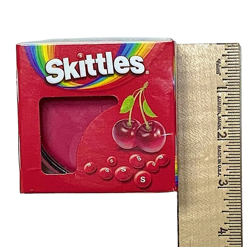 Skittles Candle Cherry Scented in Glass Container 3 OZ each 2 Piece Lot